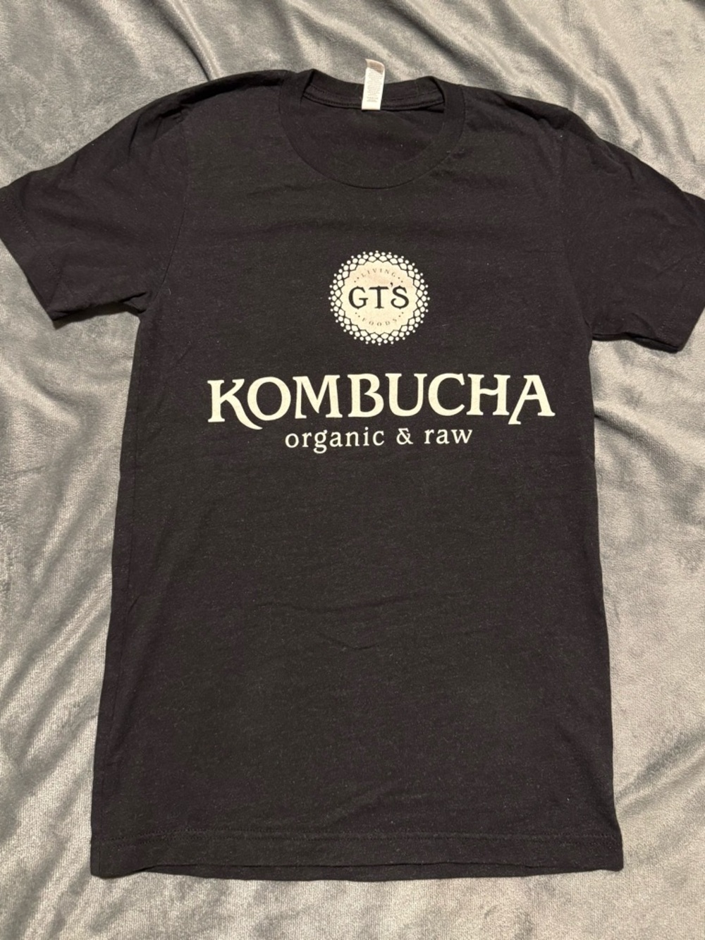 GTS Kombucha Organic & Raw Black Logo Tee